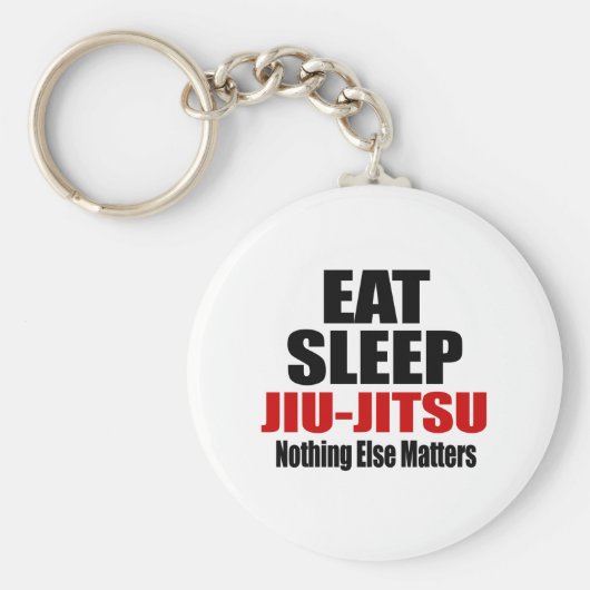 EAT SLEEP JIU-JITSU SLEUTELHANGER (Voorkant)