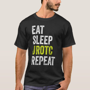 Eat Sleep JROTC Herhaal US Junior ROTC T-shirt