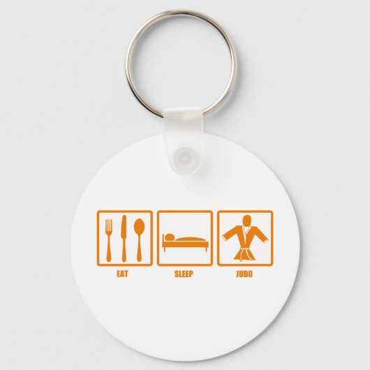 Eat Sleep Judo Sleutelhanger (Voorkant)