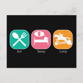 Eat Sleep Jump Briefkaart