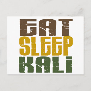 Eat Sleep Kali 1 Briefkaart