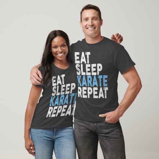 Eat Sleep Karate Repeat Karate T-shirt (Unisex)