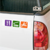 Eat Sleep Kayaking Bumpersticker (Op Truck)