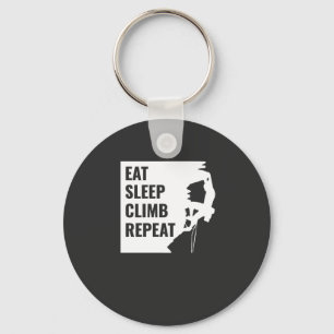Eat Sleep klimmen Herhalen Sleutelhanger