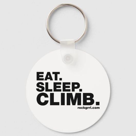 Eat Sleep klimmen Sleutelhanger (Voorkant)