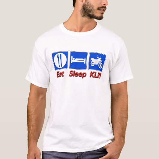 Eat Sleep KLR T-shirt (Voorkant)