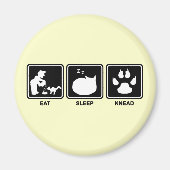 Eat Sleep Knead Magneet (Voorkant)