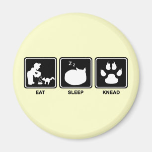Eat Sleep Knead Magneet
