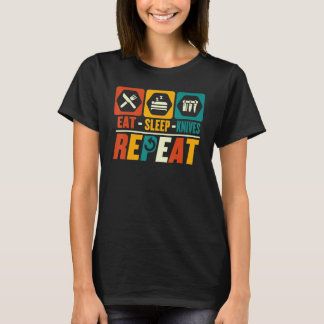 Eat Sleep Knifemaking Repeat  Knife Knives Knifema T-shirt