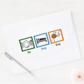 Eat Sleep Knit Ovale Sticker (Envelop)