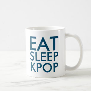 Eat Sleep Kpop Muziek voor de Gift-marine Koffiemok