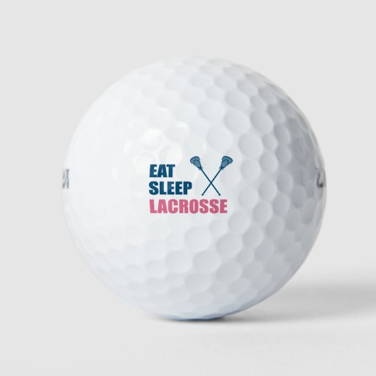 Eat Sleep Lacrosse Gifts Golfballen (Voorkant)