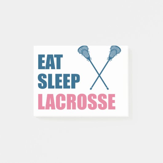 Eat Sleep Lacrosse Gifts Post-it® Notes (Voorkant)