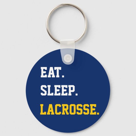 Eat Sleep Lacrosse Sleutelhanger (Voorkant)