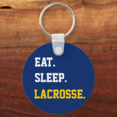 Eat Sleep Lacrosse Sleutelhanger (Voorkant)