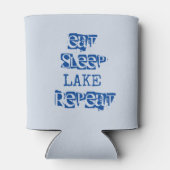 Eat Sleep Lake Repat Blikjeskoeler (Achterkant)