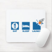 Eat Sleep Launch Muismat (Met muis)
