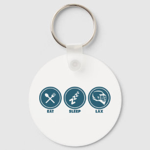 Eat Sleep Lax Sleutelhanger