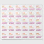 Eat Sleep Lesbian Repat Cadeaupapier (Vlak)