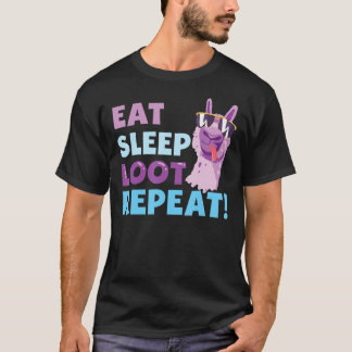 Eat Sleep Loot Herhalen LLAMA Birthday Classic T-shirt