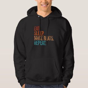 Eat Sleep Make Beats Herhaalt grappige  muziek Pr Hoodie