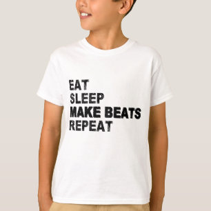 Eat Sleep Make Beats Herhalen T-shirt