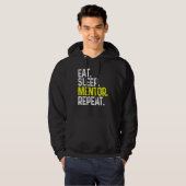 Eat Sleep Mentor Herhaal Funny Mentor Hoodie (Voorkant volledig)