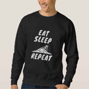 Eat Sleep Mountainbike Herhaal Mtb Biker Mountain Trui