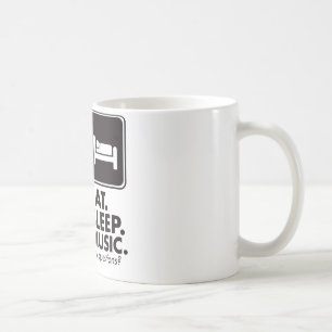 Eat Sleep Music - Black Koffiemok