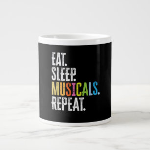 Eat Sleep Musicals Herhaal Actor Actress Singer Extra Grote Beker