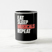 Eat Sleep Musicals Herhaal Broadway Actor Actress Mok (Midden)