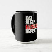 Eat Sleep Musicals Herhaal Broadway Actor Actress Mok (Voorkant links)