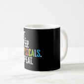 Eat Sleep Musicals Herhalen Koffiemok (Voorkant rechts)