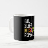 Eat Sleep Musicals Herhalen Koffiemok (Voorkant links)