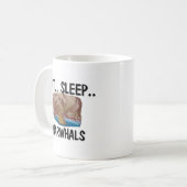 Eat Sleep NARWHALS Koffiemok (Voorkant links)