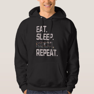 Eat Sleep Ninja Herhaal Japan Shinobi voor Ninja F Hoodie
