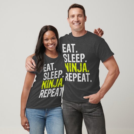 Eat Sleep Ninja Repeat Gift (2) T-shirt (Unisex)