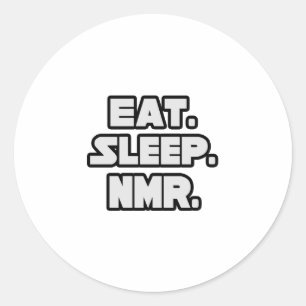 Eat Sleep NMR Ronde Sticker