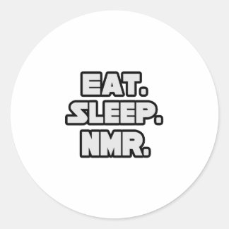 Eat Sleep NMR Ronde Sticker
