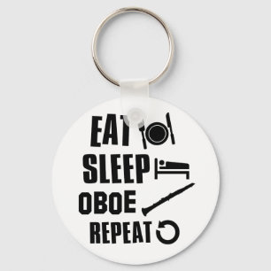 Eat Sleep Oboe Sleutelhanger