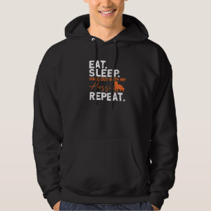 Eat Sleep op met mijn assistente Australië Hoodie