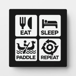 Eat Sleep Paddle Repeat - Dragon Boat Racing Fotoplaat