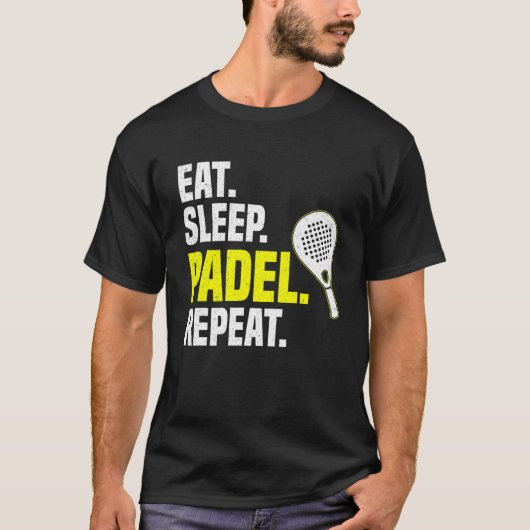 Eat Sleep Padel Repeat T-shirt (Voorkant)