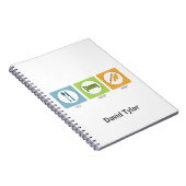 Eat Sleep Paint Notitieboek (Rechterzijde)