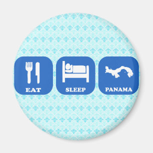 Eat Sleep Panama Magneet