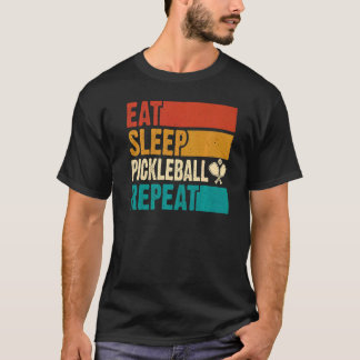 Eat Sleep Pickleball Herhaal Pickleball Pl T-shirt