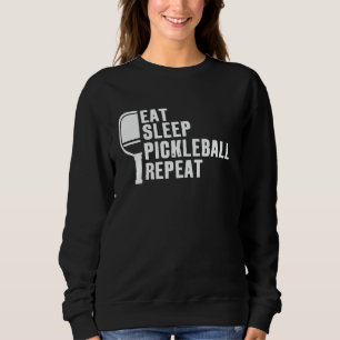 Eat Sleep Pickleball Herhaal Pickleball Player Trui