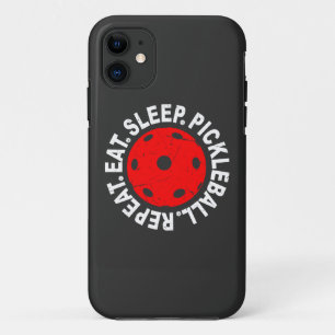 Eat Sleep Pickleball Herhalen als  Pickleball iPhone 11 Hoesje