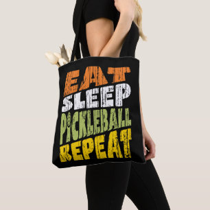 Eat Sleep Pickleball Herhalen Draagtas