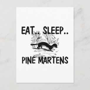 Eat Sleep PINE MARTENS Briefkaart